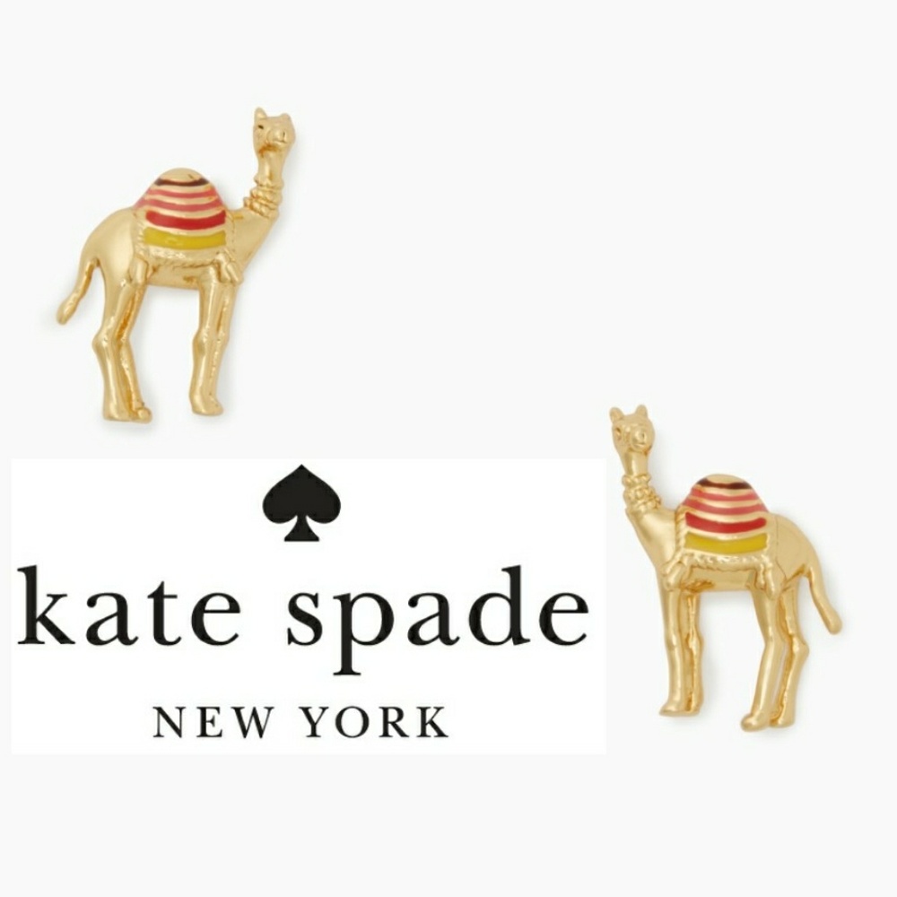 KATE SPADE Camel Stud Earrings